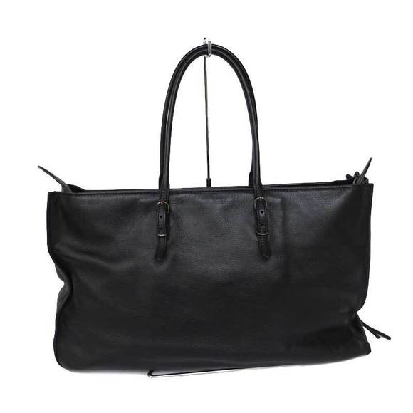 Balenciaga Paper Office Zip Tote Leather Black - Picture 4 of 11